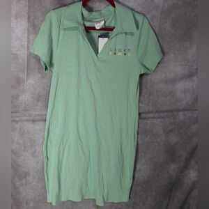Women's Ribbed St Paddy Day LUCKY Dress XL